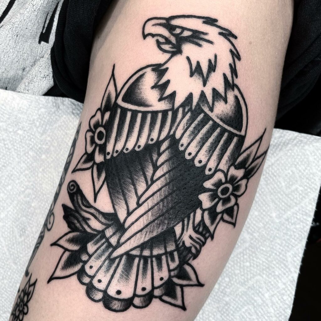 Traditional Eagle Temporary Tattoo  EasyTatt