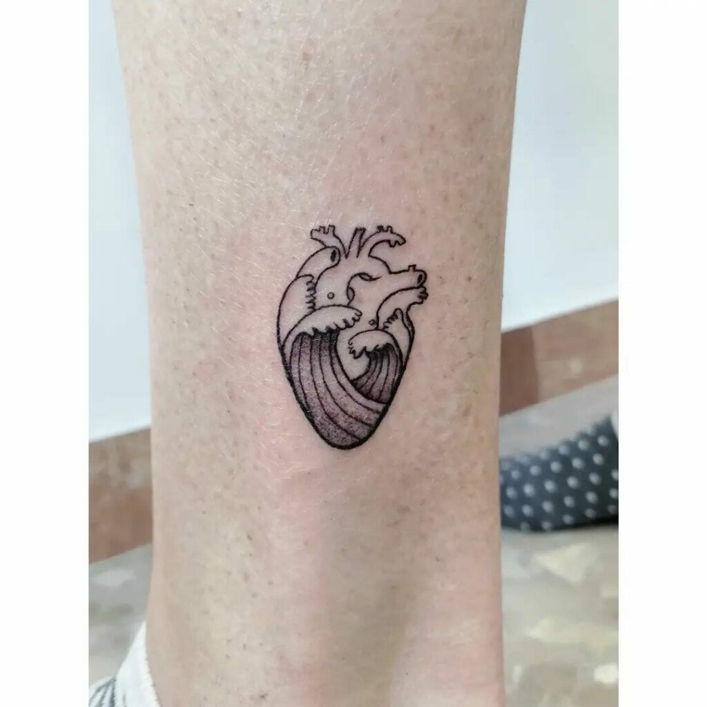 Anatomical Heart Tattoo