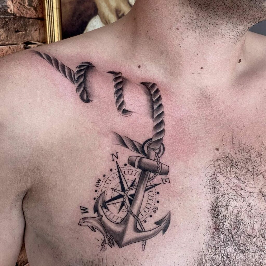 Traditional Anchor Tattoo Idea  BlackInk