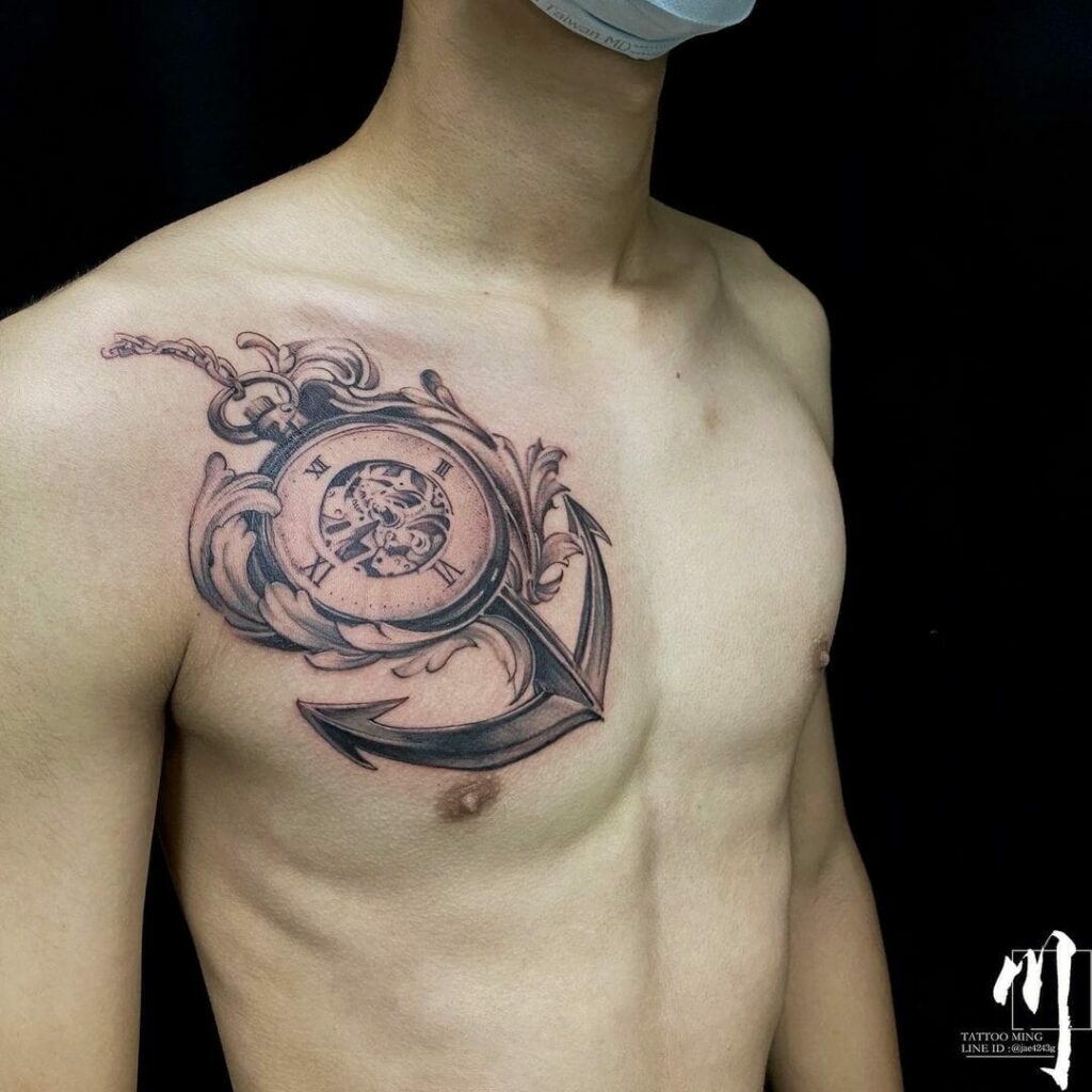 50 Fine Anchor Tattoos On Chest  Tattoo Designs  TattoosBagcom
