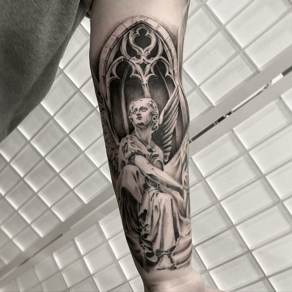 Angel Sleeve Tattoo