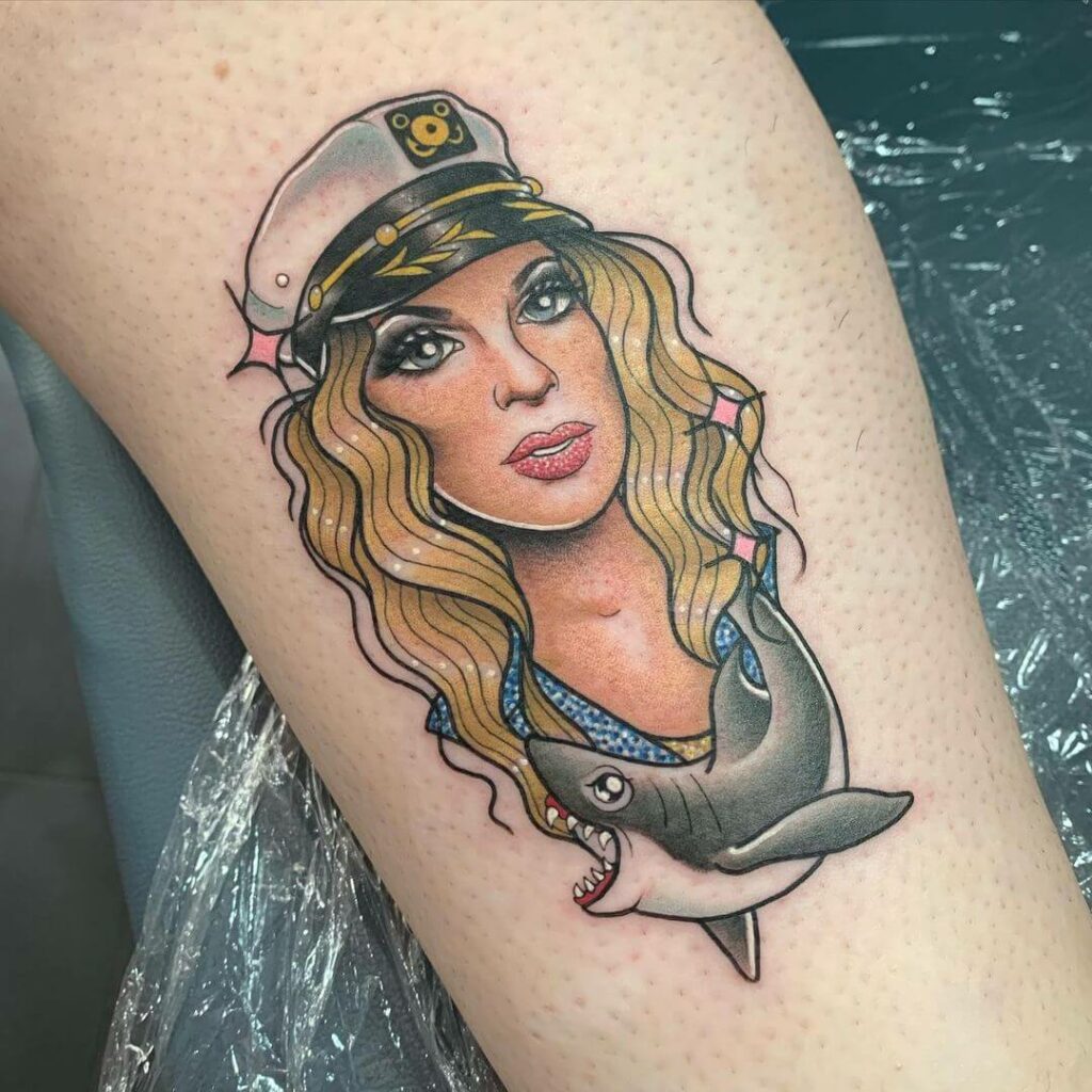 Animal With Drag Queens Portrait Tattoo
