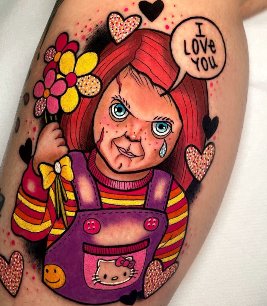 80 Chucky Tattoo Ideas For Men  Horror Movie Designs