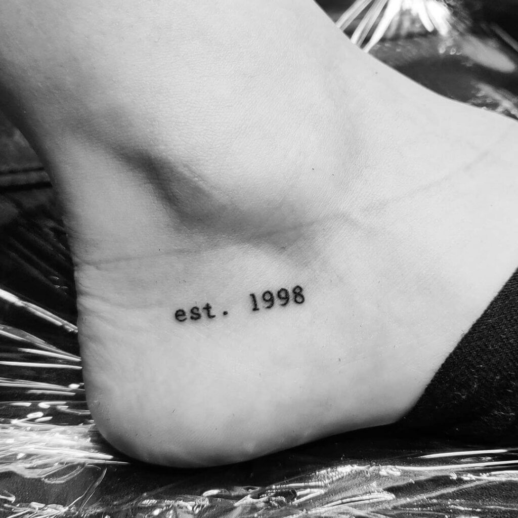 Ankle 98 Tattoo