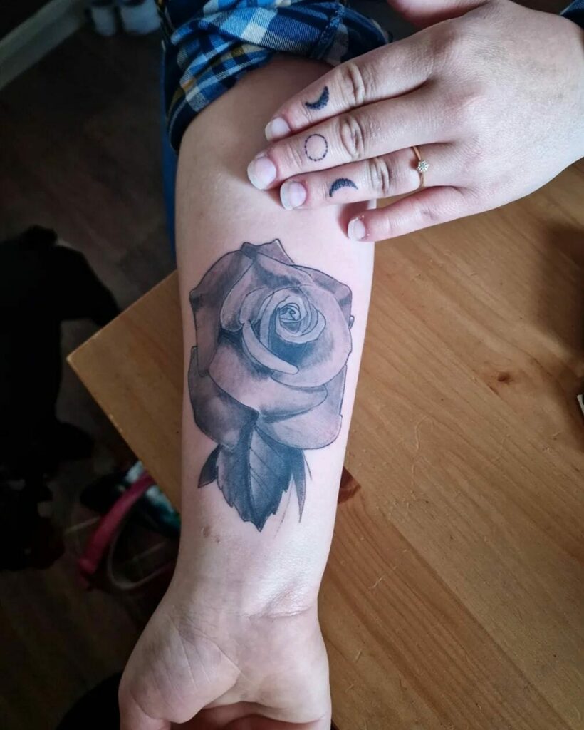 Tattoo tagged with flower small single needle kanetrubenbacher tiny  rose ifttt little nature inner forearm medium size  inkedappcom