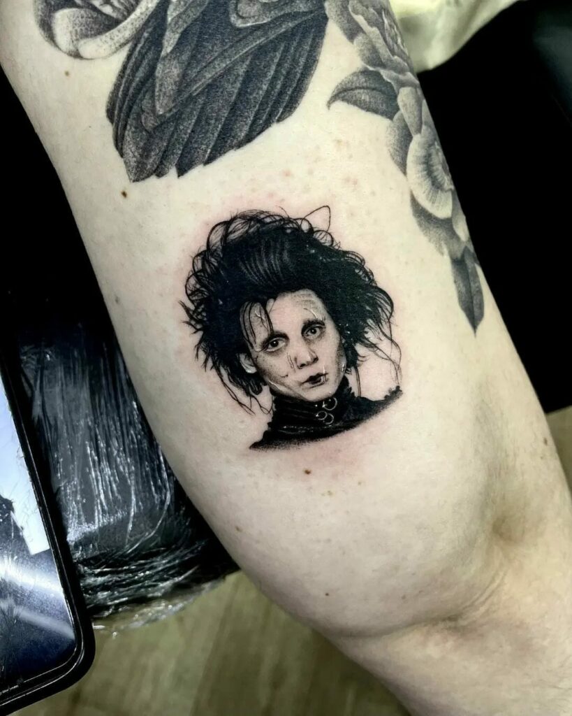 Edward Scissorhands Tattoos for Tim Burton Fans