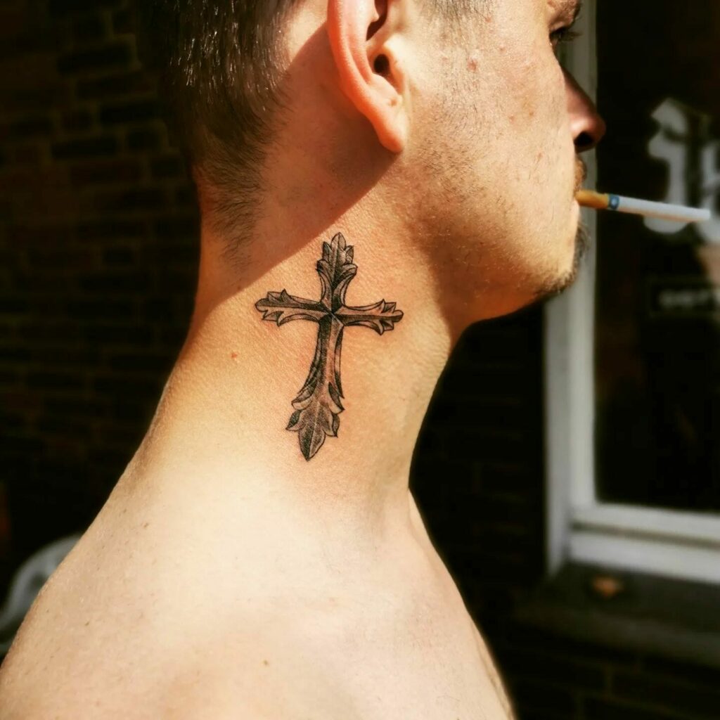 Update 73 neck cross tattoo best  thtantai2