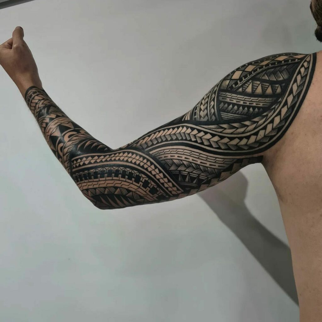70 Fabulous Tribal Tattoos On Full Sleeve  Tattoo Designs  TattoosBagcom