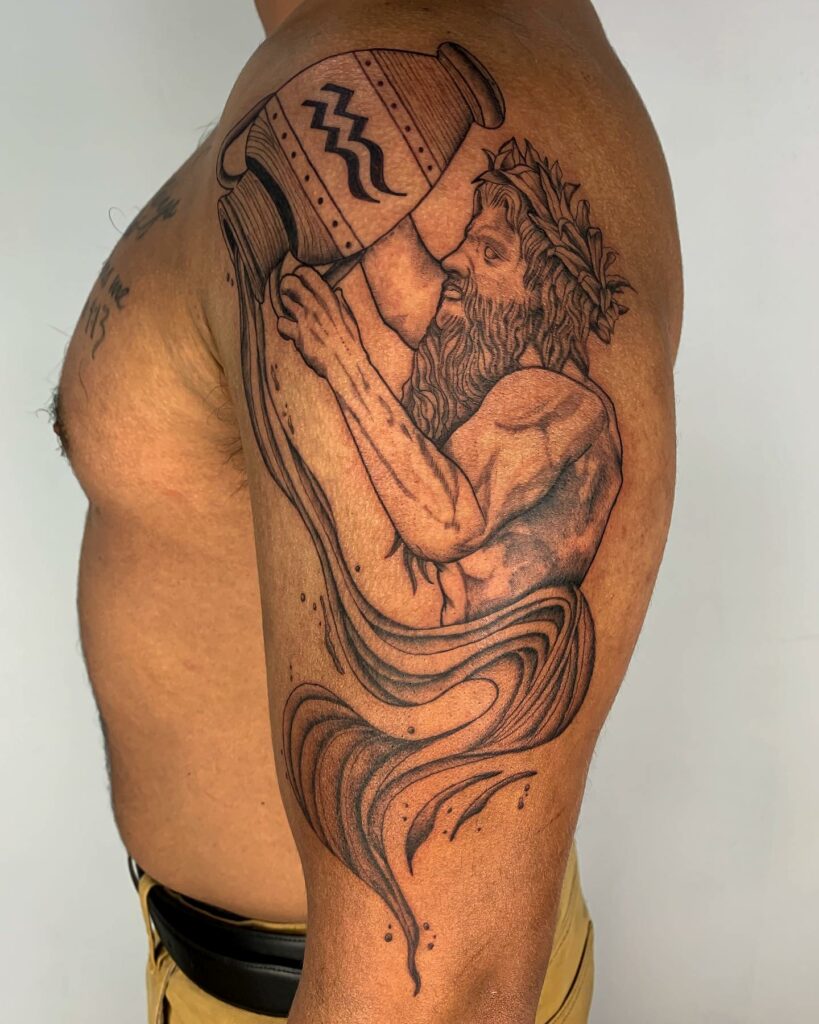 Aquarius Tattoos For Men