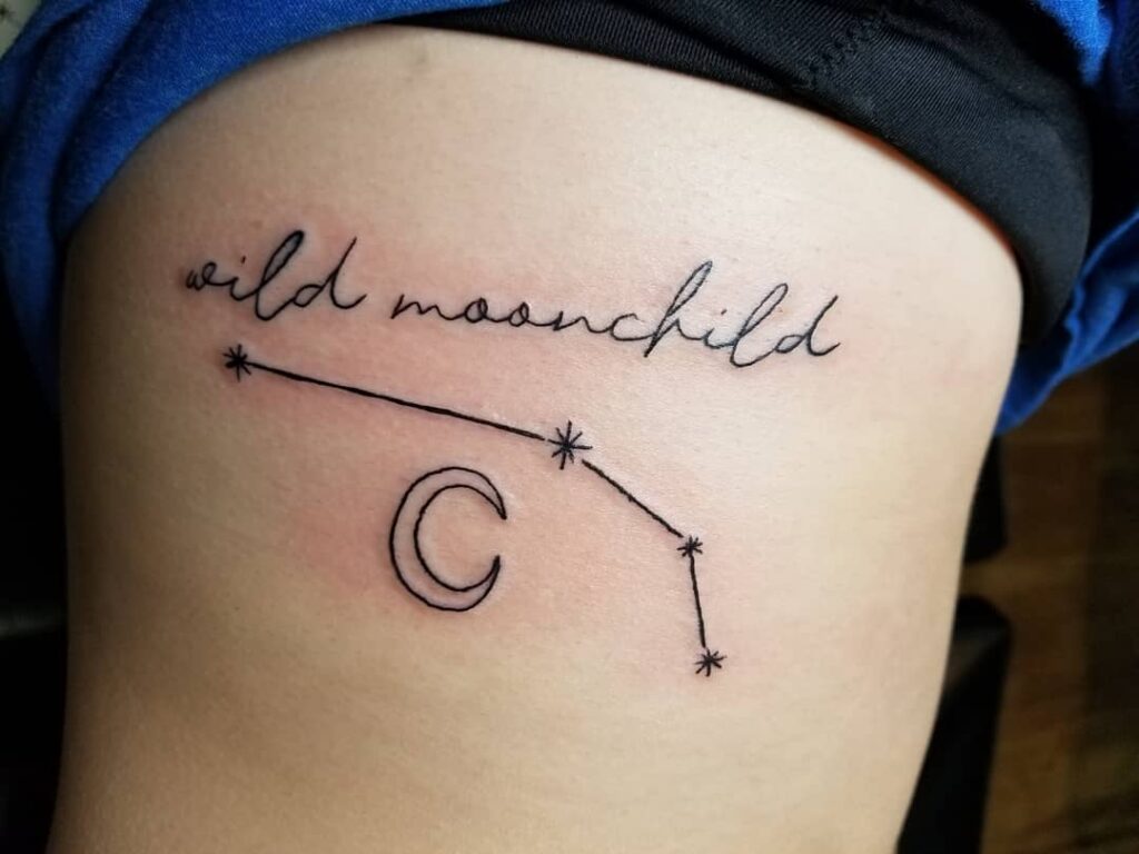 Aries Constellation Tattoos With Inspirational Phrases