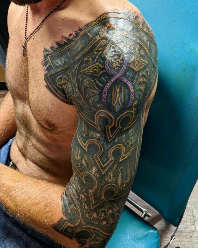 Armor Tattoo Inspired From Medieval Art Style