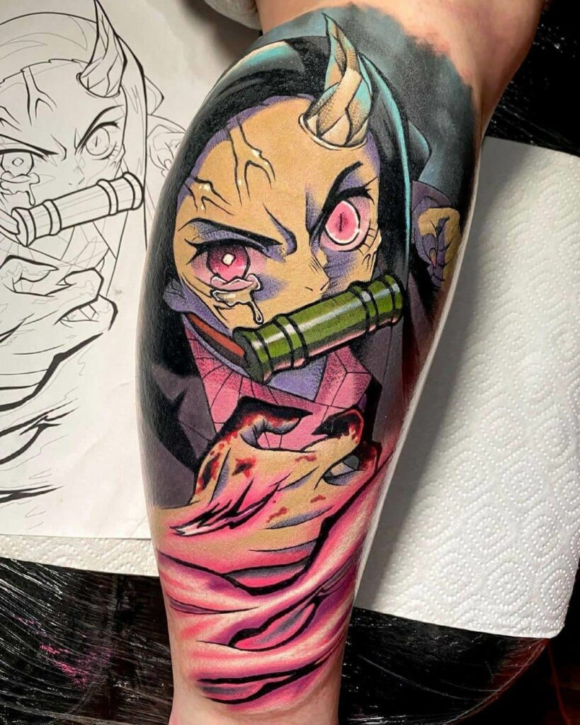 ONYX Tattoo Studio  Tanjiro  Levi Combined two images from original manga  artist Stencil ready for client    otaku otakutattoo anime  animetattoo manga mangatattoos demonslayertattoo attackontitantattoo  demonslayer attackontitan  Facebook