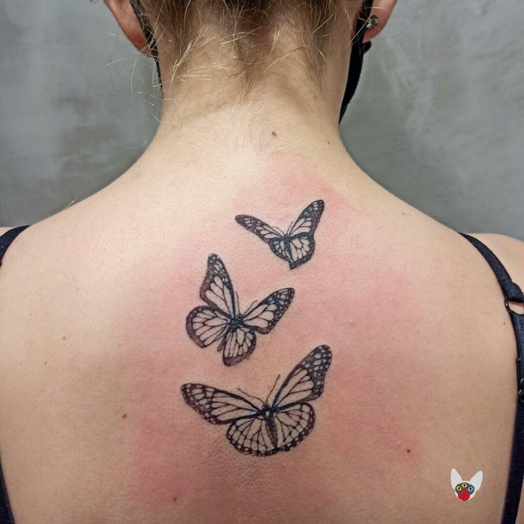 Back Butterfly Tattoo Designs For Women