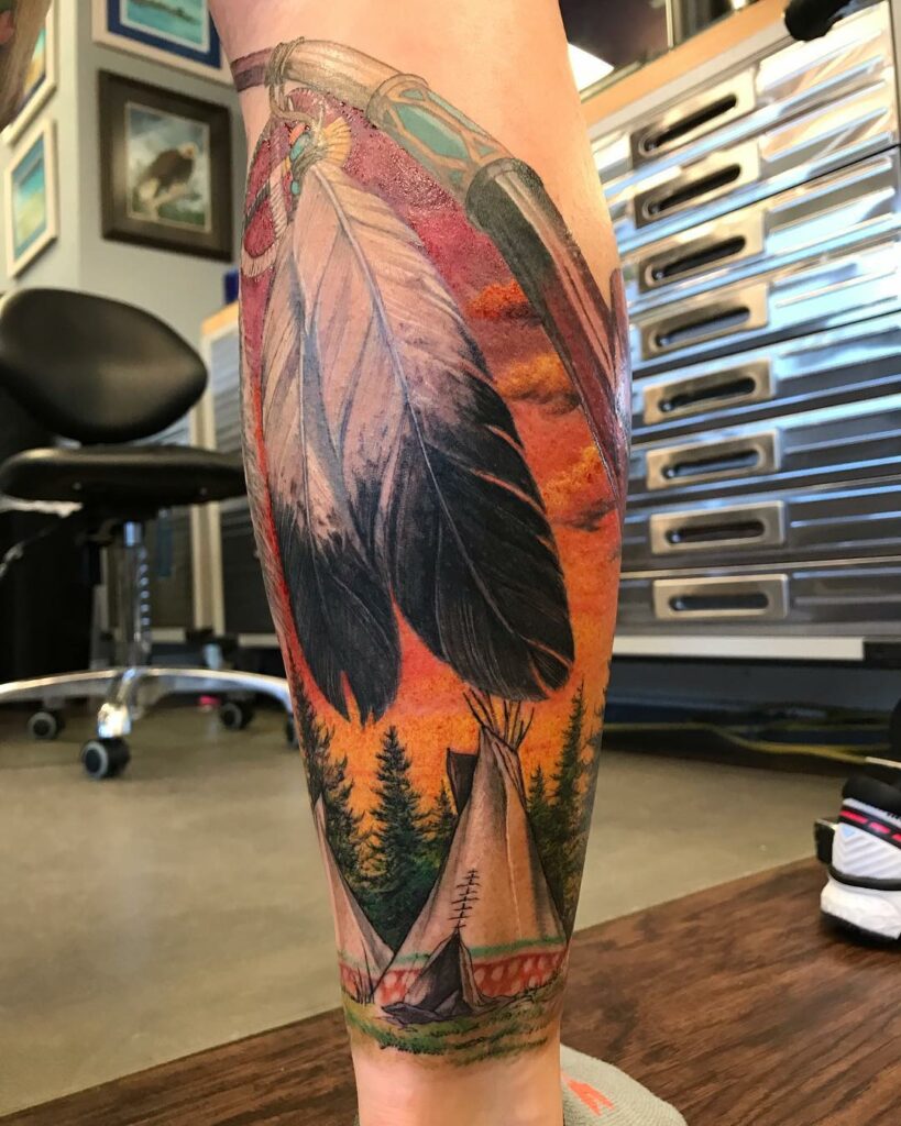 Bald Eagle Feather Tattoo