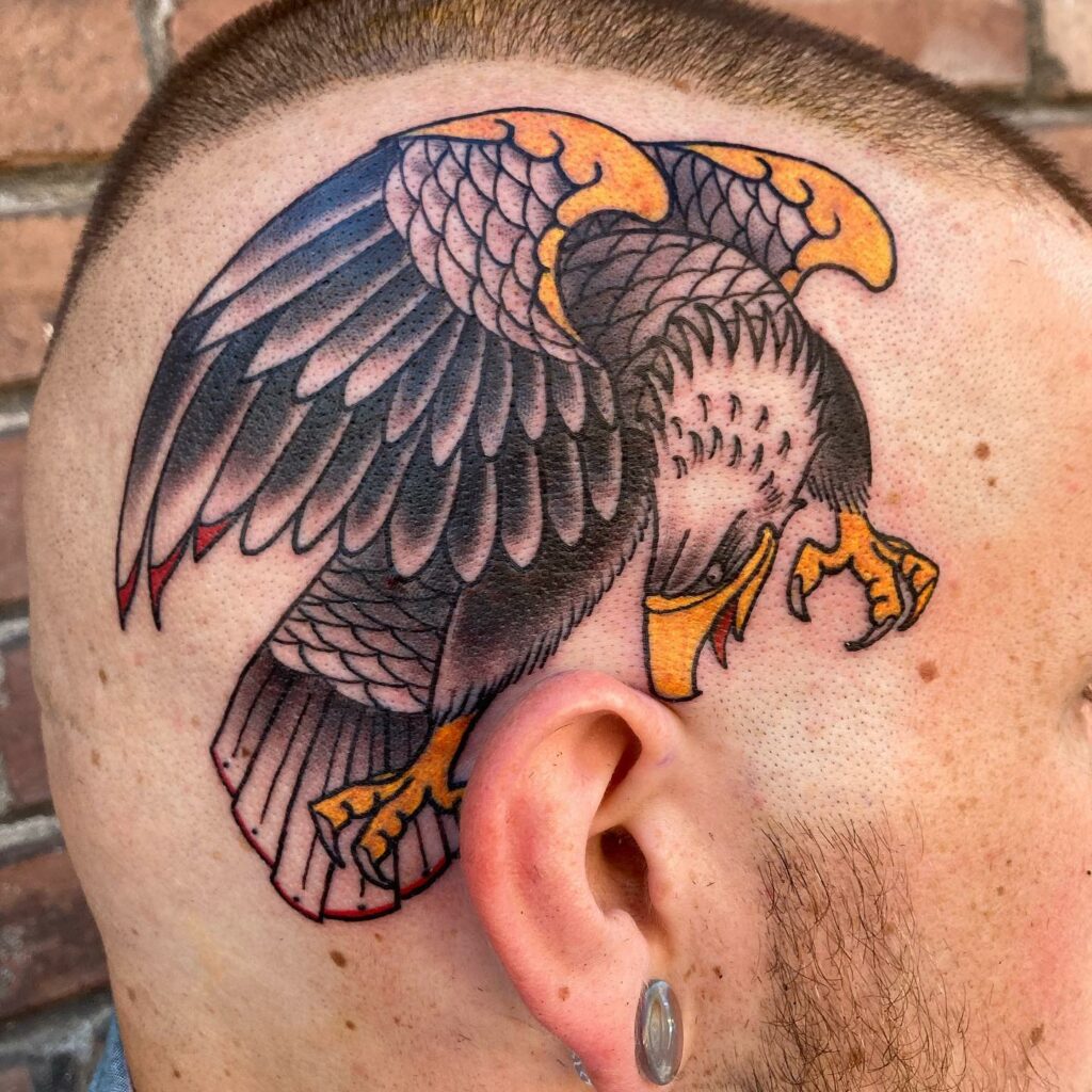 Bald Eagle Head Tattoo