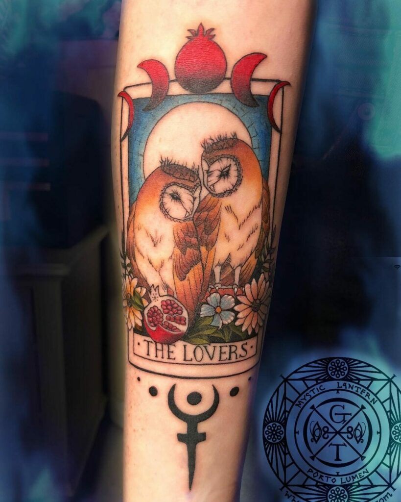 Blue Owl Tattoo Animal Tattoos Illustrative Tattoo Tattoo  Etsy