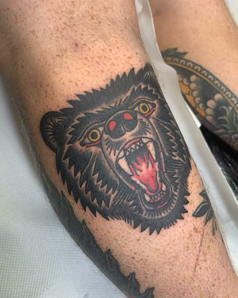 Bear's Face Tattoo