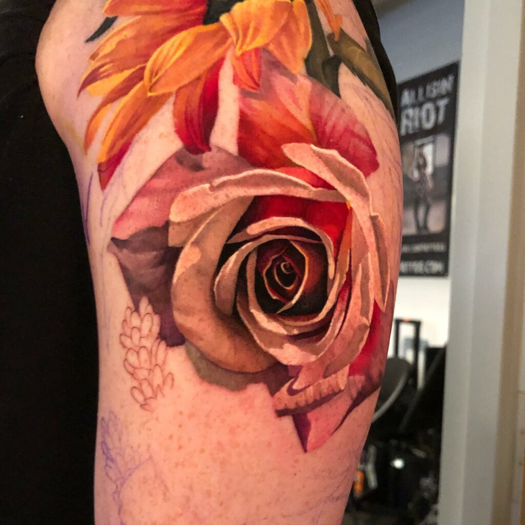 Beautiful Flower Tattoo