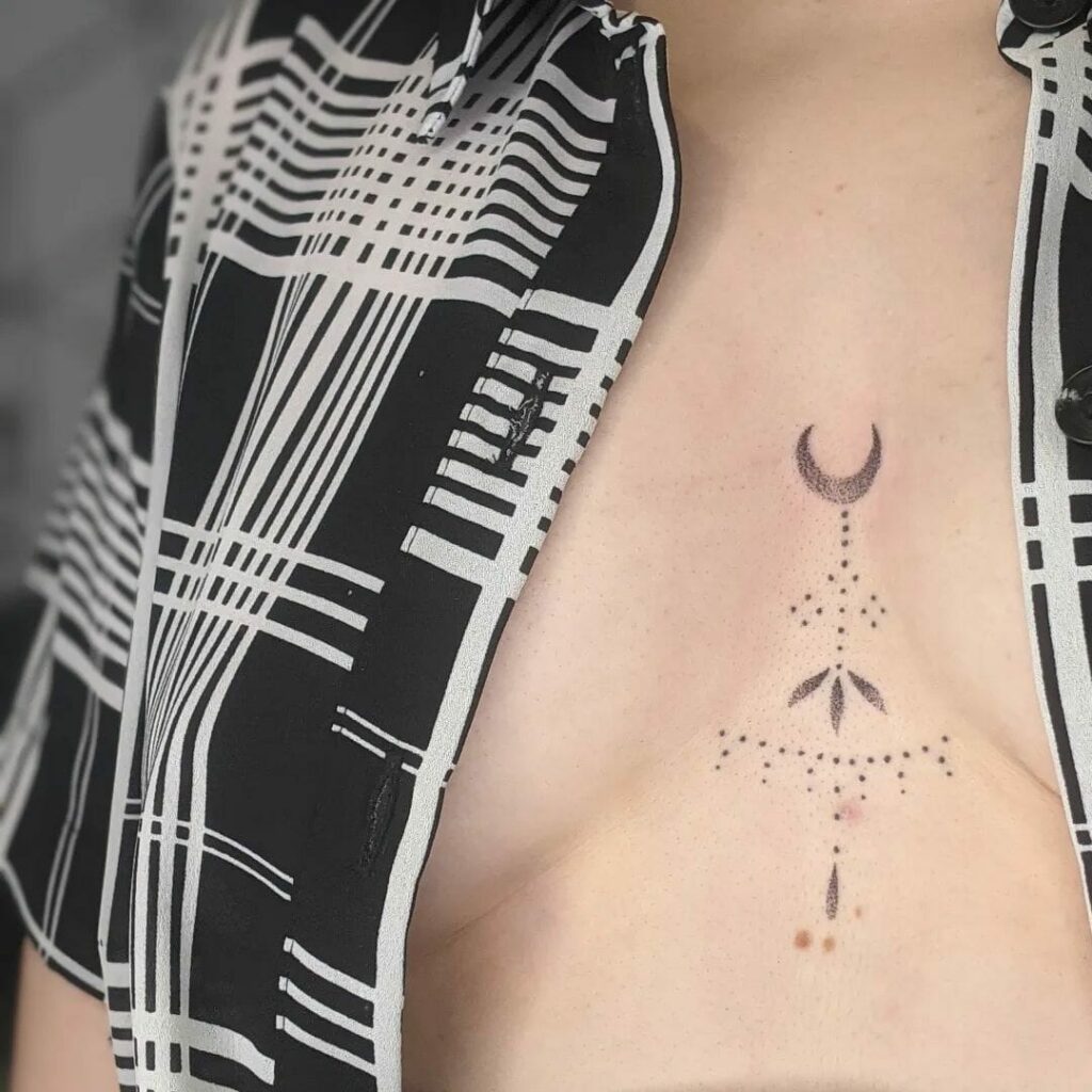 Small Geometric Mandala Underboob Temporary Tattoo – TattooIcon