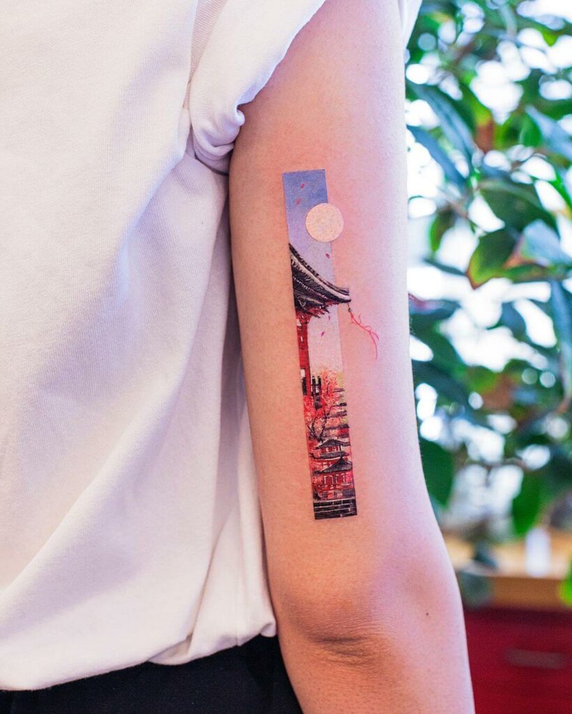 Beautiful Landscape Tattoo