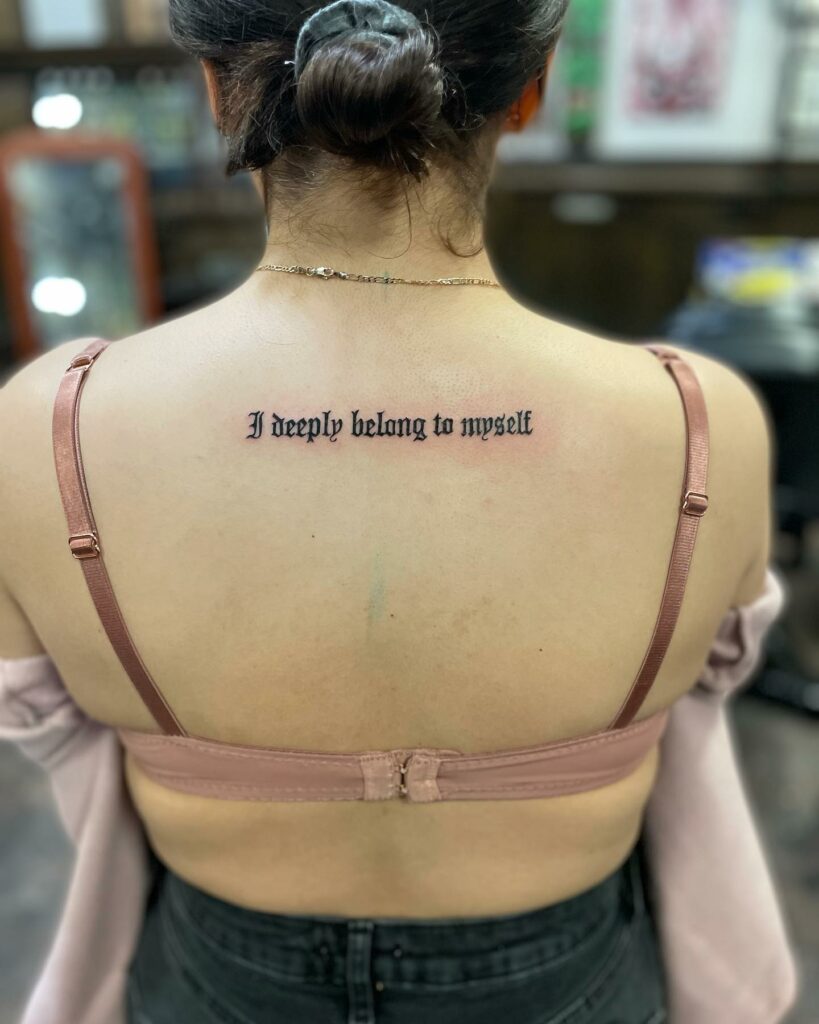 Belong To Myself Tattoo