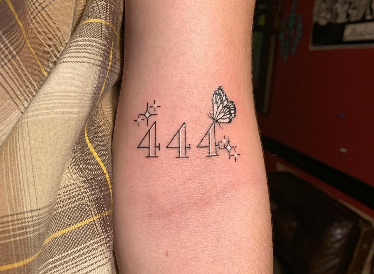 444 Numbers Temporary Tattoo Sticker  OhMyTat