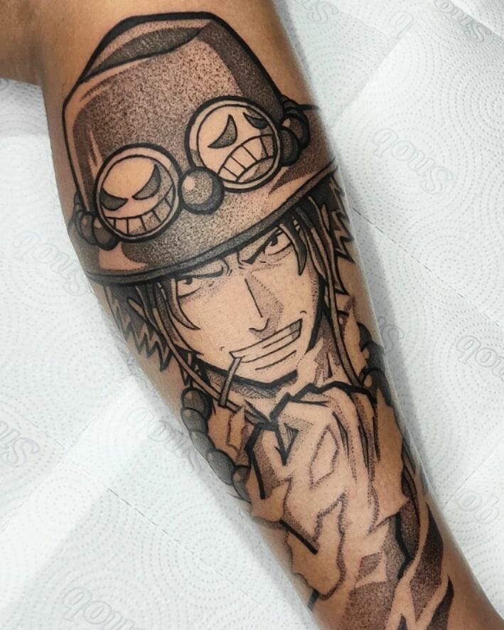 The Meaning Behind Aces Tattoos In One Piece  Comic Bento