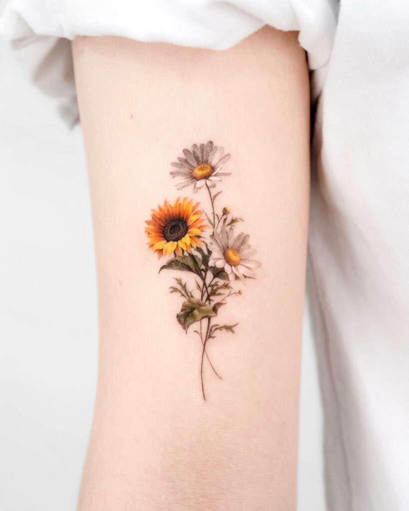 Best Arm Sunflower Tattoo Ideas