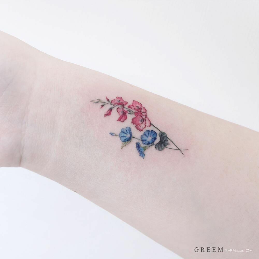 Best August Birth Flower Tattoo