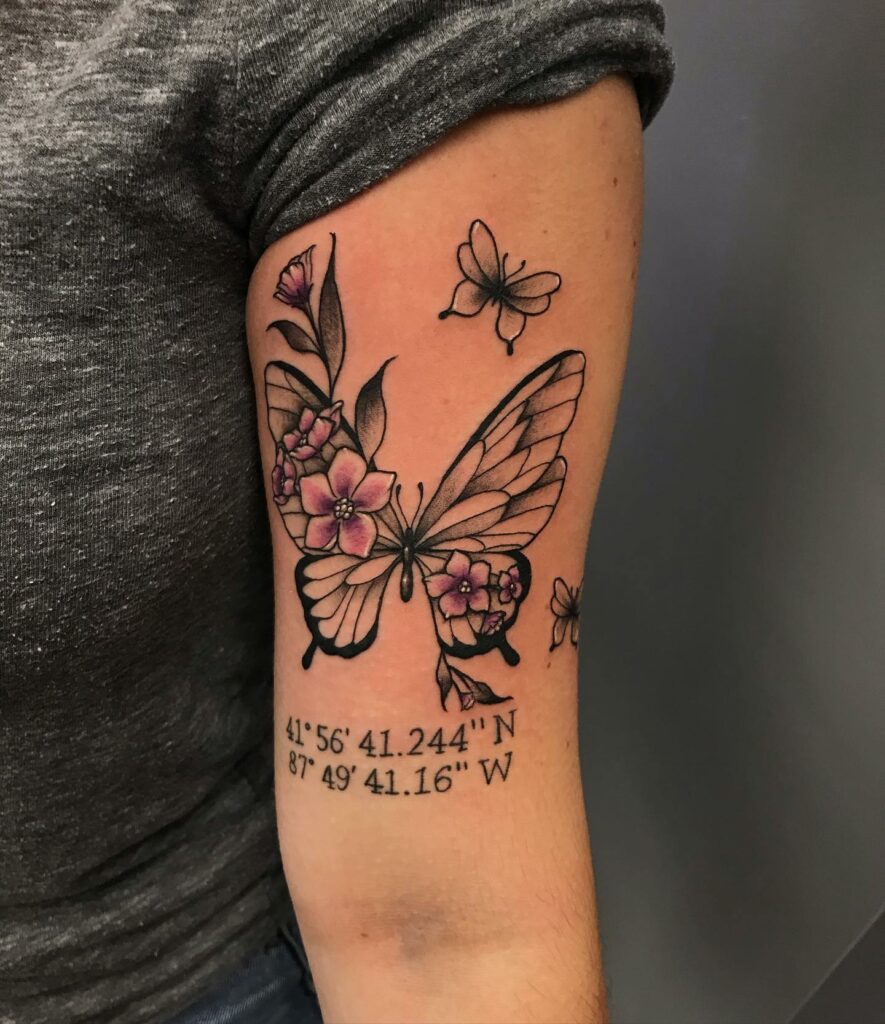 Small butterfly tattoo