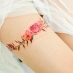 Best Flower Thigh Tattoo