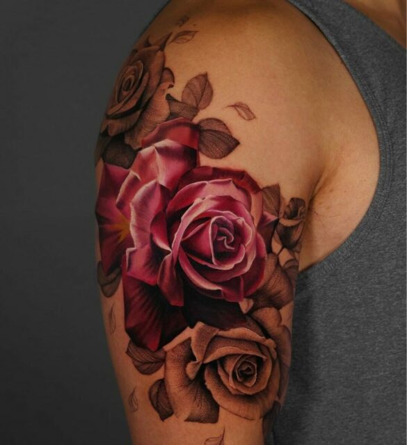 11+ Unique Upper Arm Half Sleeve Tattoo Ideas That Will Blow Your Mind!