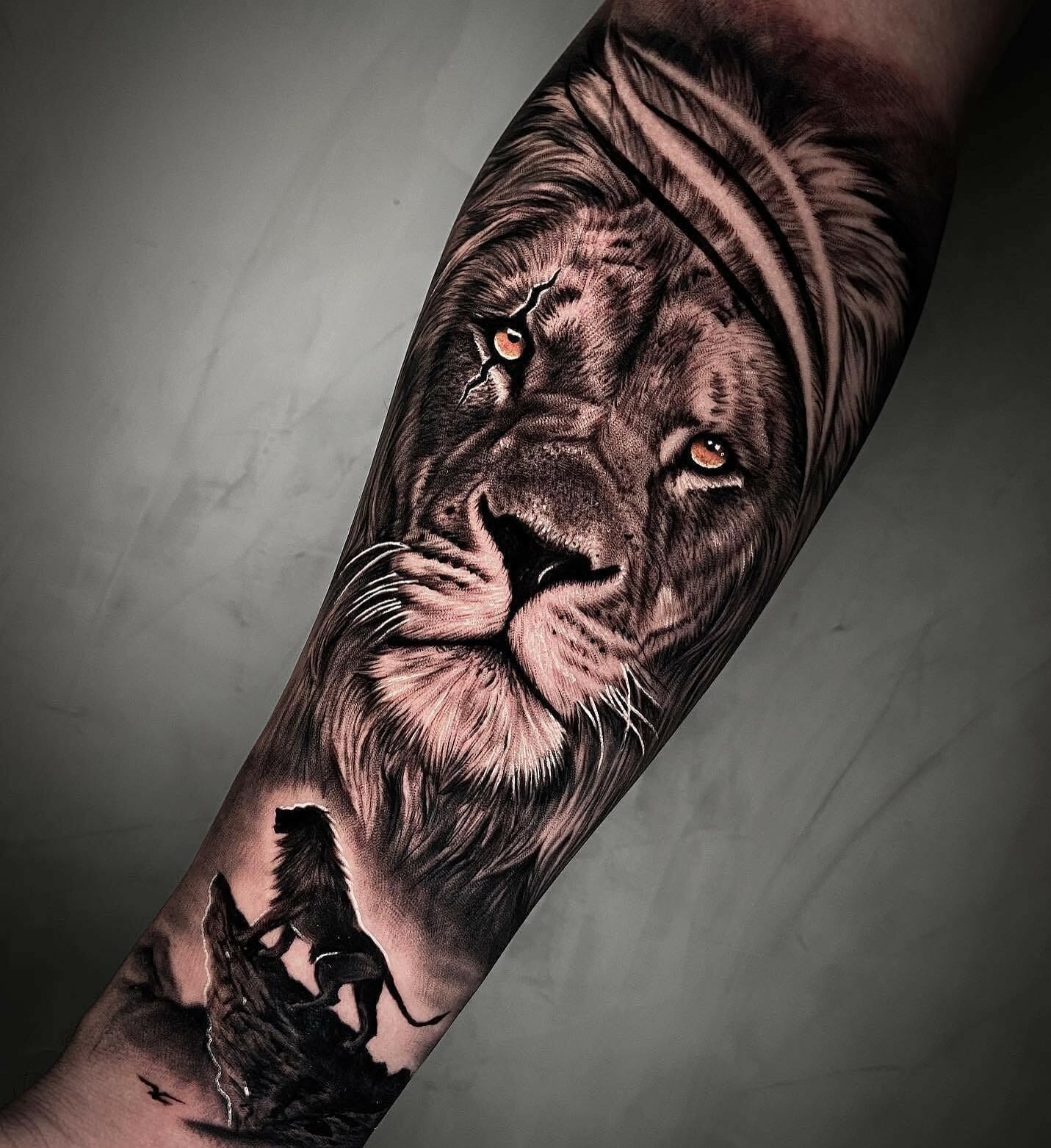 10+ Lion Tattoo On Forearm Ideas You'll Have To See To Believe! - alexie