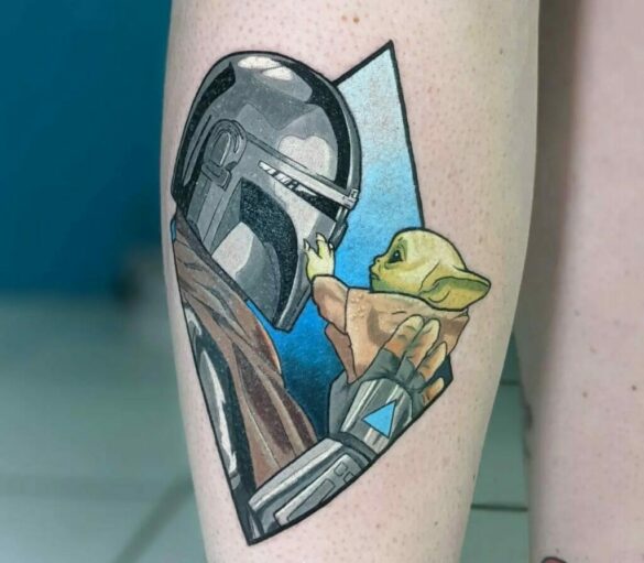 Best Mandalorian Helmet Tattoos