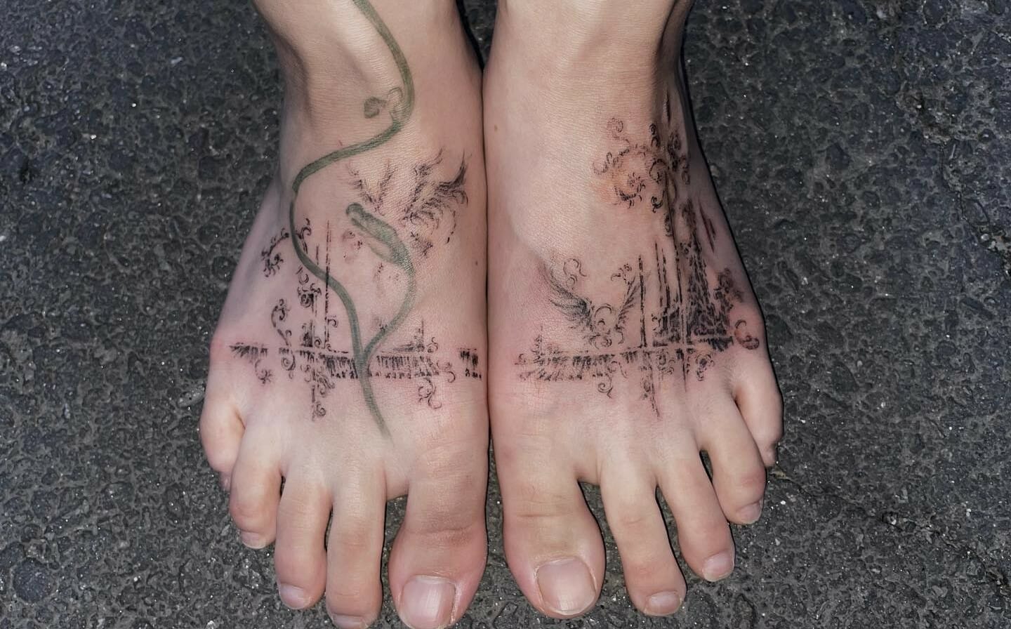 Tattoo of Foot Bones