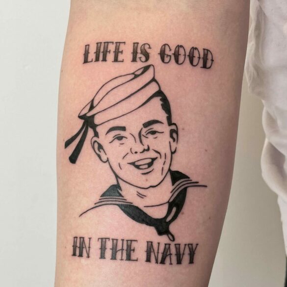 Best Military Sleeve Tattoo 585x585 