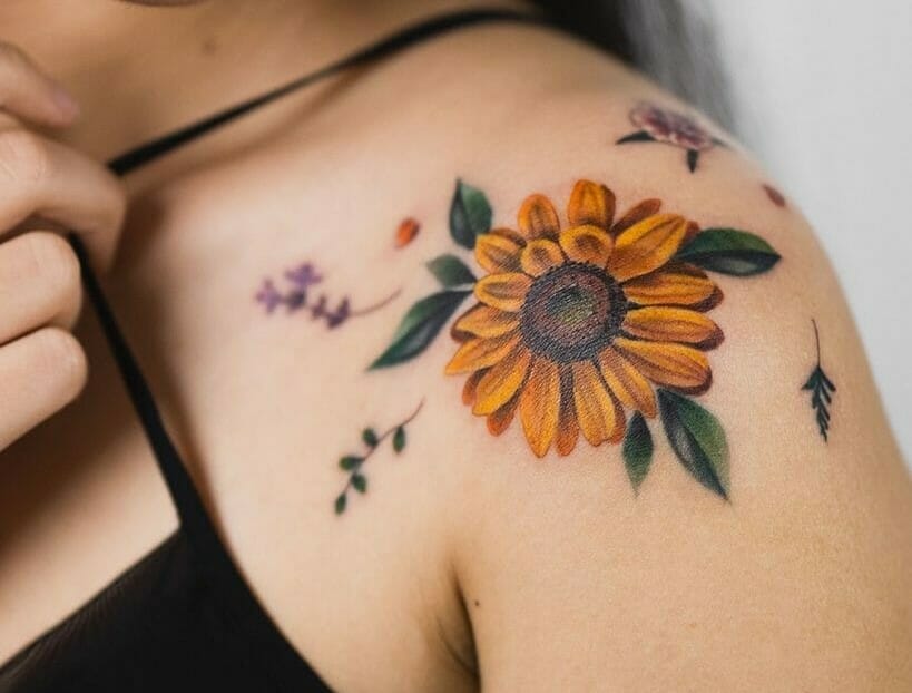 Sunflower Tattoos for Women  Ideas and Designs for Girls