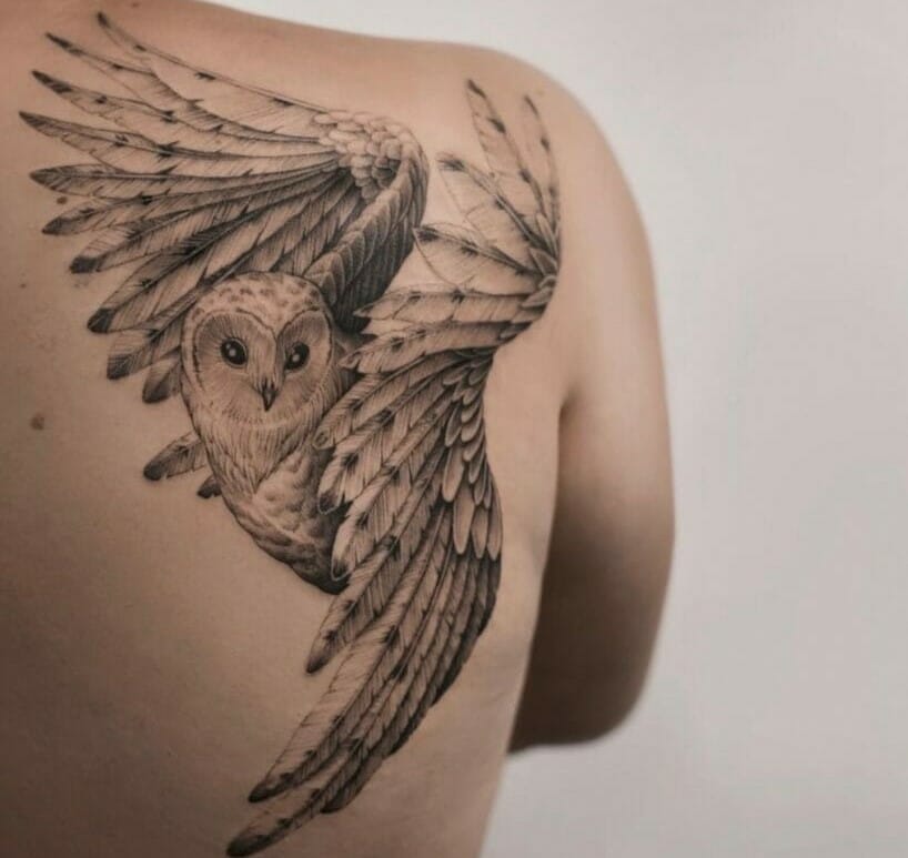 Barn Owl Tattoo COLOR by ravynkatt on DeviantArt