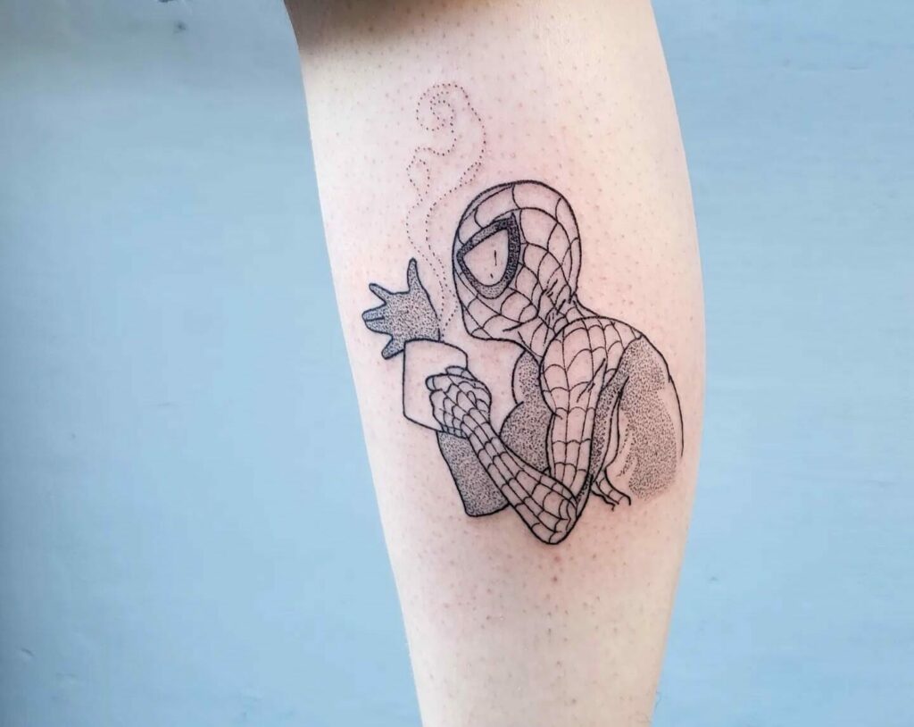 Spiderman Tattoo Simple