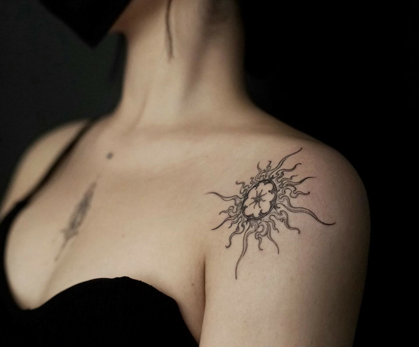 10 Shoulder Sun Tattoo Ideas That Will Blow Your Mind  alexie