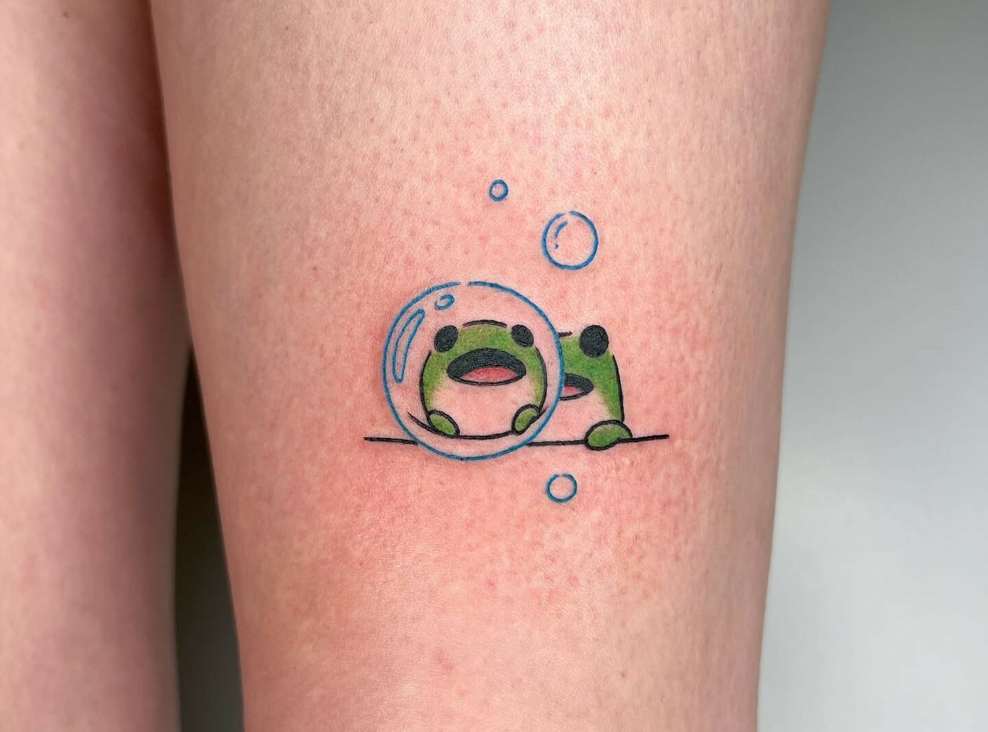 Leah Samuels on Instagram Toad  toadstools  Done at babyla        tattoo tattoos tattooer tattooed tattooart tattooartist  cutetattoo toadtattoo 