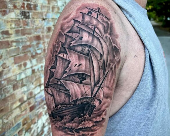 12+ Traditional Pirate Ship Tattoo Ideas To Inspire You!