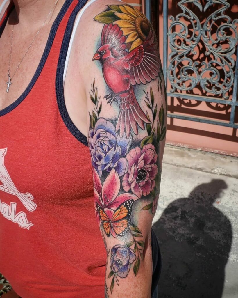 Bird Sleeve Tattoo