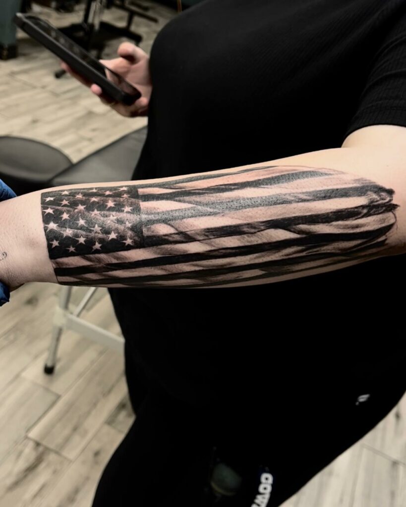 11+ Forearm American Flag Tattoo Ideas That Will Blow Your Mind! - alexie