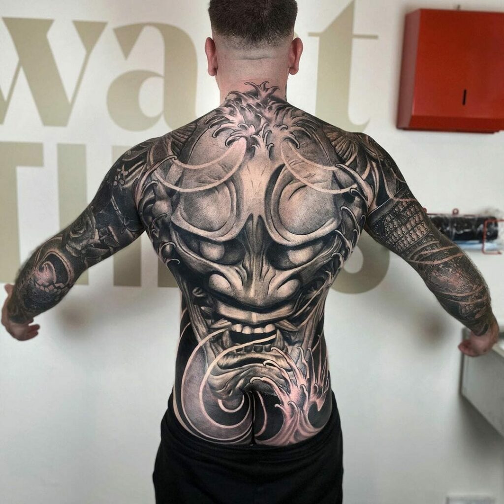Black Back Tattoo