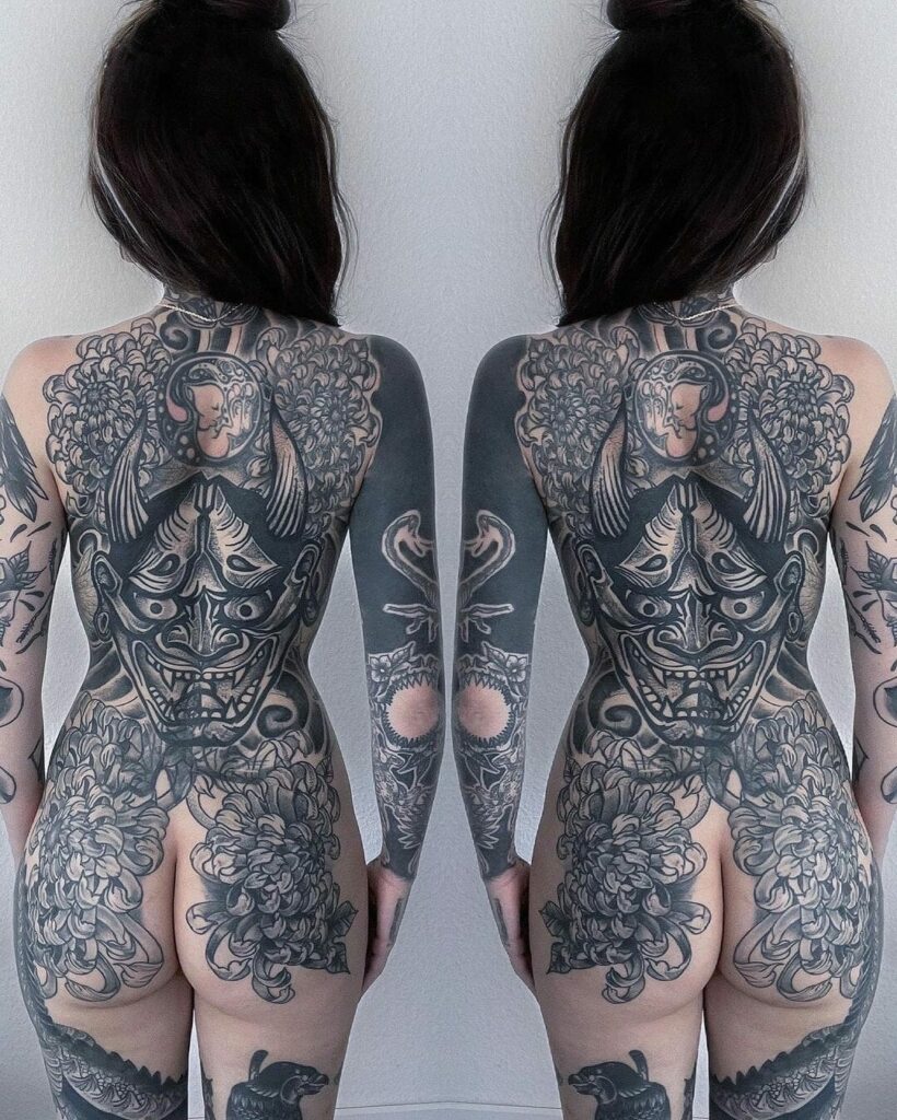 Blackwolf Back Tattoo