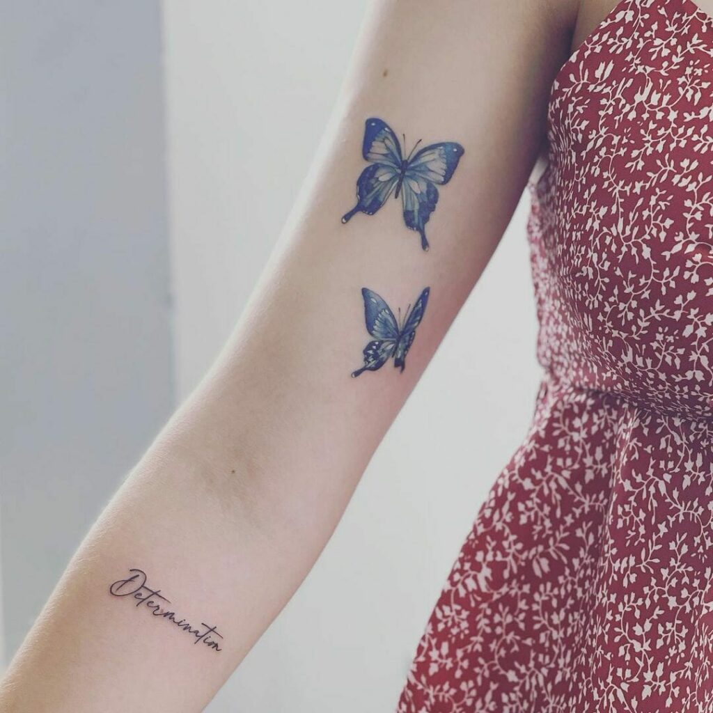 Top 63 Best Blue Butterfly Tattoo Ideas  2020 Inspiration Guide   LaptrinhX  News