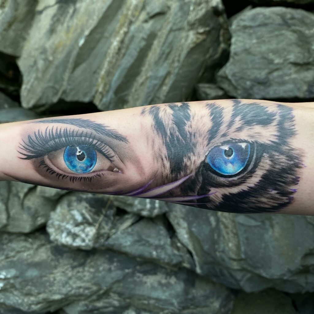 Blue Tiger Tattoo