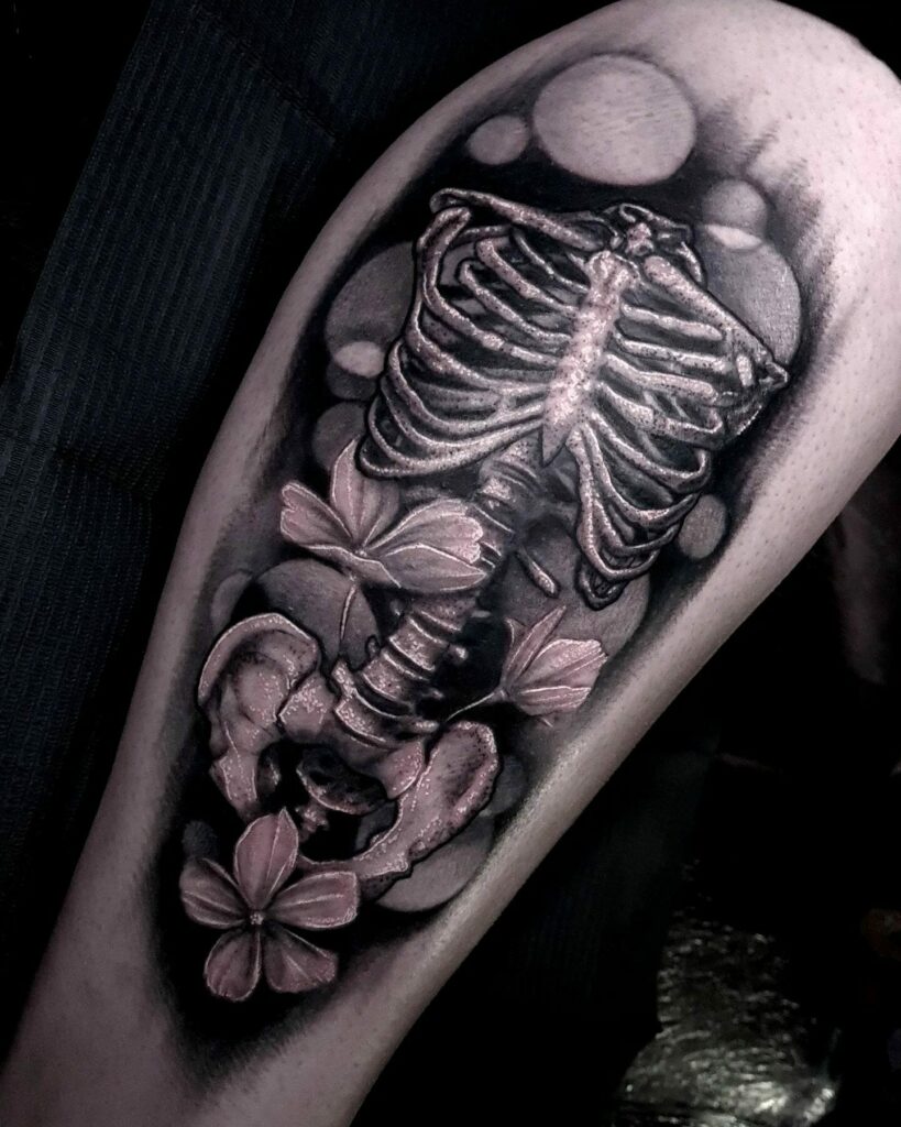 Bold Gothic Tattoos on Body Parts ideas