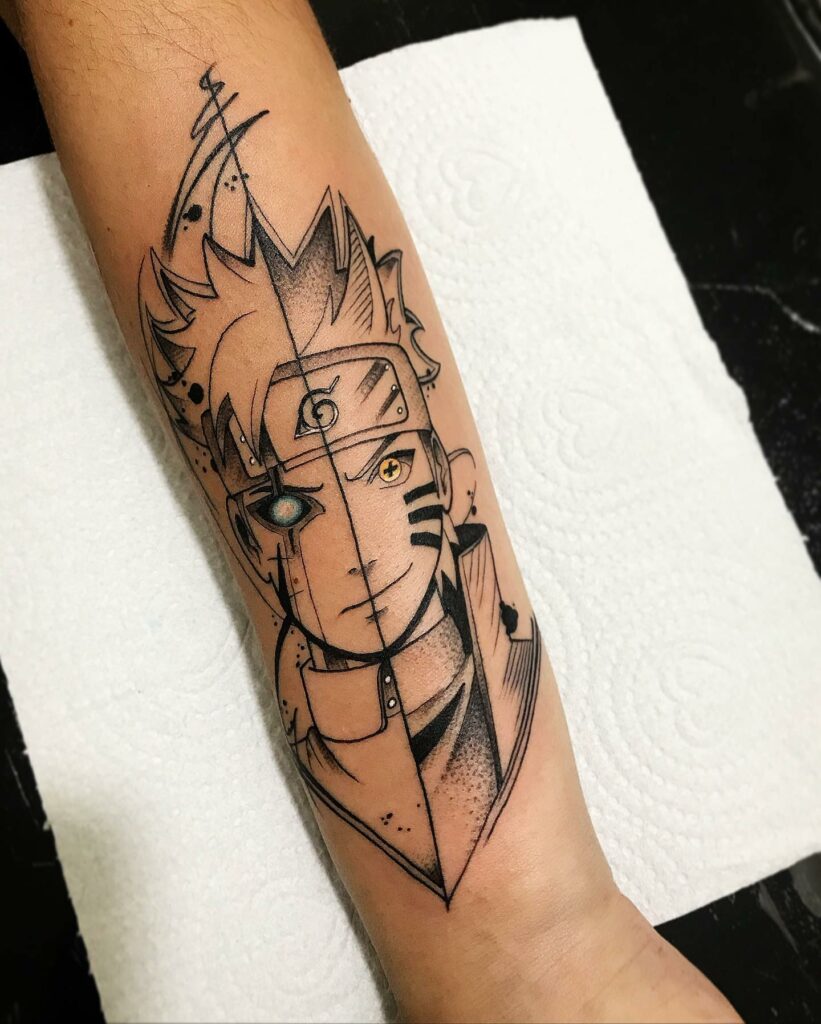 Boruto-Naruto Karma Seal And Sage Tattoo